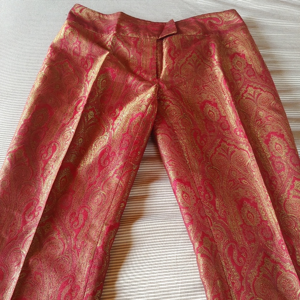 {INC} Jacquard Silk Dress Pants